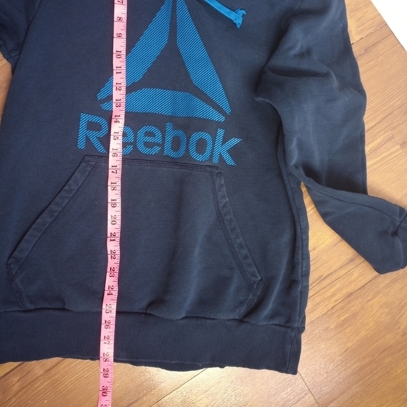 Reebok Blue Hoodie Sweater Size Medium - Picture 3 of 7